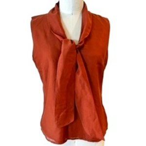 WD NY Burnt Orange Sleeveless Blouse